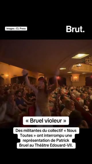 Des militantes du collectif « Nous Toutes » ont interrompu une représentation de Patrick Bruel au Théâtre Edouard-VII à Paris.

L’acteur et comédien est accusé par plus d’une trentaine de femmes d’harcèlement, agressions sexuelles et viols. Avec au moins 12 plaintes.