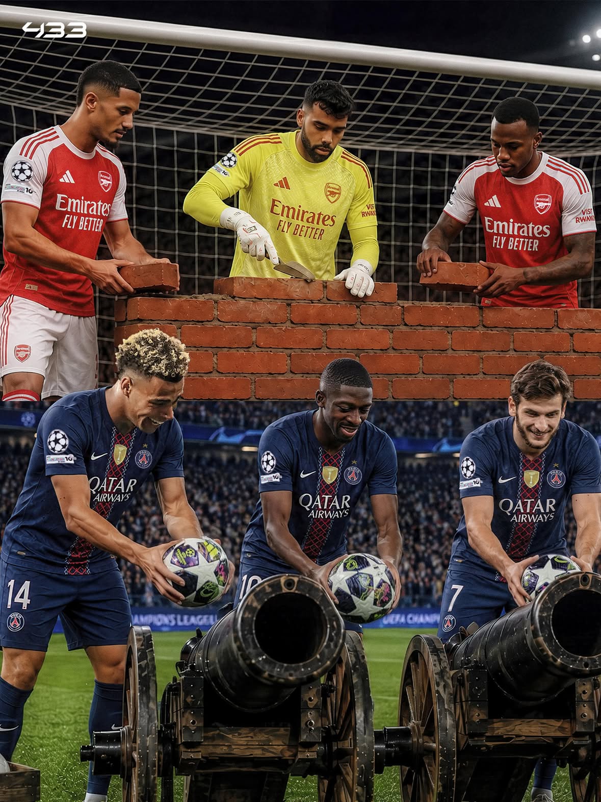 𝐓𝐇𝐄 𝐁𝐄𝐒𝐓 𝐀𝐓𝐓𝐀𝐂𝐊 🆚 𝐓𝐇𝐄 𝐁𝐄𝐒𝐓 𝐃𝐄𝐅𝐄𝐍𝐂𝐄 🤯

PSG have scored the 𝗠𝗢𝗦𝗧 UCL goals ⚽️
Arsenal have conceded the 𝗟𝗘𝗔𝗦𝗧 UCL goals 🧱

Something special is going to happen tonight ✨

Who’s winning the UCL 25/26? 🏆👇