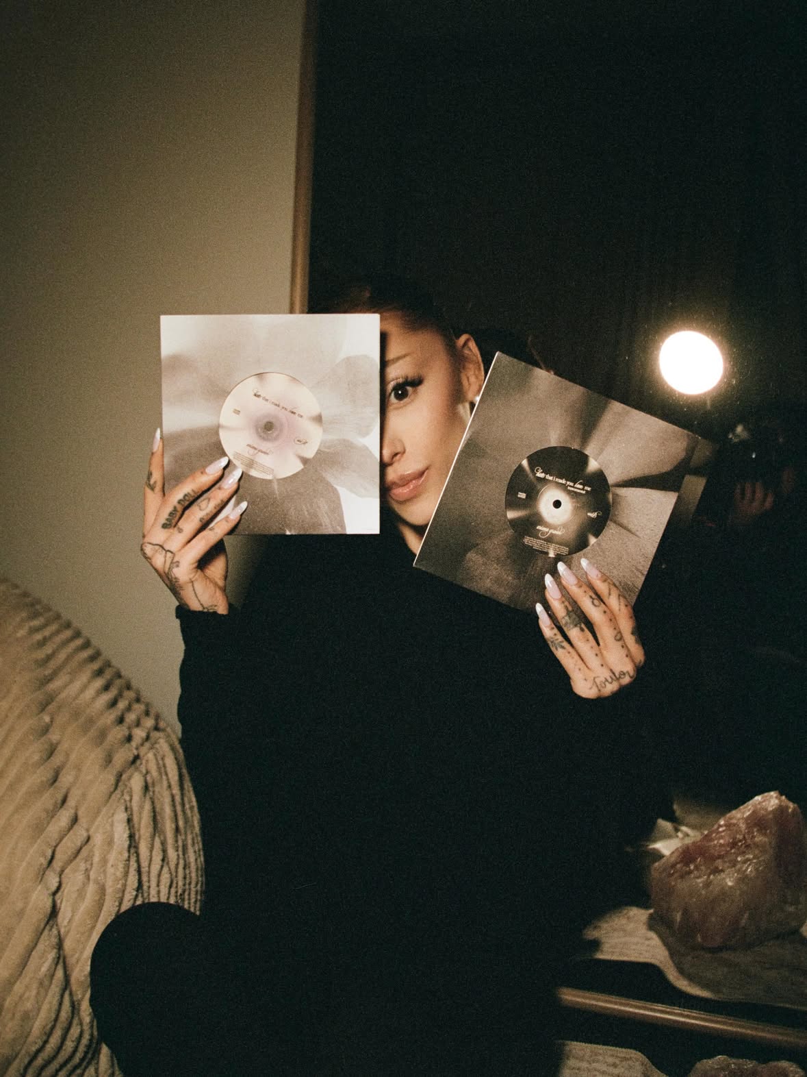 hate that i made you love me vinyl packaging !!! 
covers & design by me :’) 
flower photographs by @jordantiberio <3 
🤍 @republicrecords @rayrrock @emwoodfield