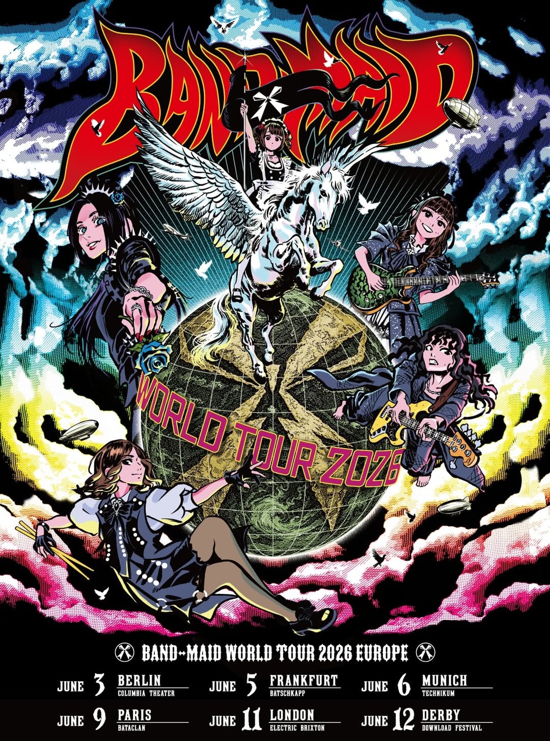 BAND-MAID WORLD TOUR 2026 EUROPE

Opening tomorrow

#bandmaid