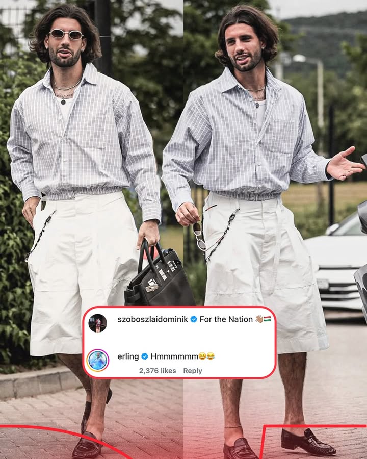 Erling Haaland wasn't sure about Dominik Szoboszlai's threads 🧐😅