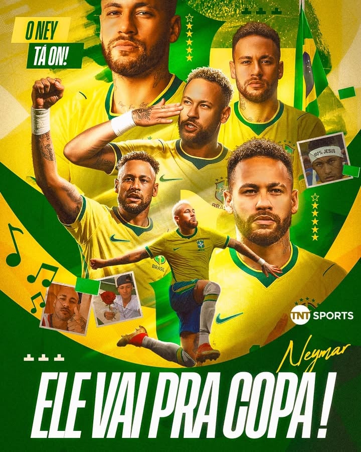 O NEYMAR ESTÁ CONFIRMADO EM SUA QUARTA COPA! 🇧🇷🤩 Carlo Ancelotti revelou que o craque está tratando bem sua lesão e NÃO SERÁ CORTADO do grupo que vai em busca do HEXA! ⭐🏆 #FutebolBrasileiro #SeleçãoBrasileira #TNTSports2026