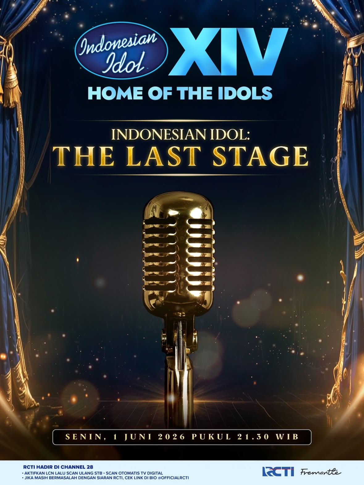 Tungguin Senin..🤫

#IndonesianIdolXIV #IndonesianIdol #HomeOfTheIdols 

——————————————

RCTI hadir di Channel 28!
•⁠ ⁠Aktifkan LCN lalu scan ulang STB
•⁠ ⁠Scan otomatis TV Digital
•⁠ ⁠Jika masih bermasalah dengan siaran RCTI, cek link di bio @officialrcti ✨