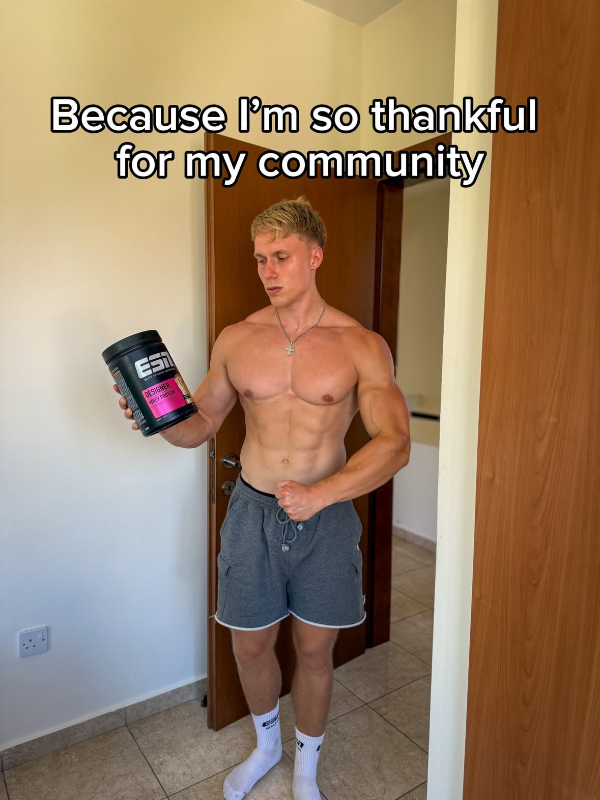 As a thank you for your amazing support, I’m giving away what I genuinely think is the best-tasting protein powder in the world: ESN Designer Whey Almond Coconut🥥🥤

One winner will receive 3 × 908g.

Winner will be announced tomorrow, May 31st at 6:00 PM Eastern European Time.

To enter:
1️⃣ Follow me and @esncom 
2️⃣ Like this post
3️⃣ Comment and tag 3 friends

That’s it. Once you’ve done that, you’re entered for a chance to win.

EU delivery only.