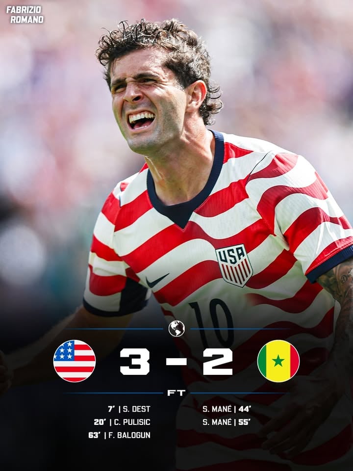 𝐔𝐒𝐀 𝐆𝐄𝐓𝐓𝐈𝐍𝐆 𝐑𝐄𝐀𝐃𝐘 𝐁𝐄𝐀𝐓𝐈𝐍𝐆 𝐒𝐄𝐍𝐄𝐆𝐀𝐋! 🇺🇸

In-form Mané drops a 𝐛𝐫𝐚𝐜𝐞 ahead of the 2026 World Cup 🇸🇳