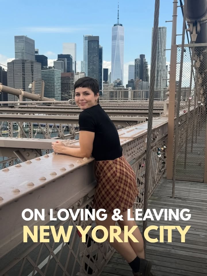 10 years ago today I moved to New York City. 🤍 I feel so grateful for the best decade, and excited about what comes next. 

Spilling all the details in an old school blog post I’ve re-written a million times. Feeling anxious to finally share this news that I’ve known for a long time.

Read about the decision in my bio. ✨