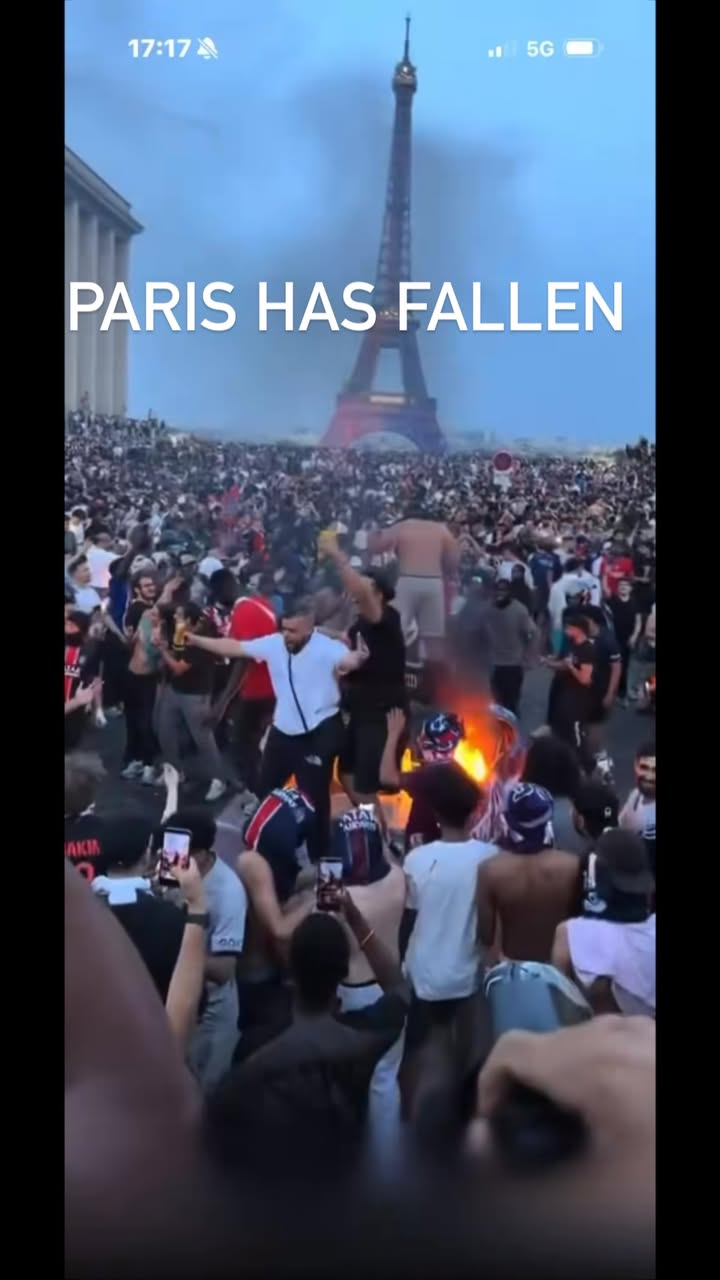 Paris has fallen. 
London is on its knees.