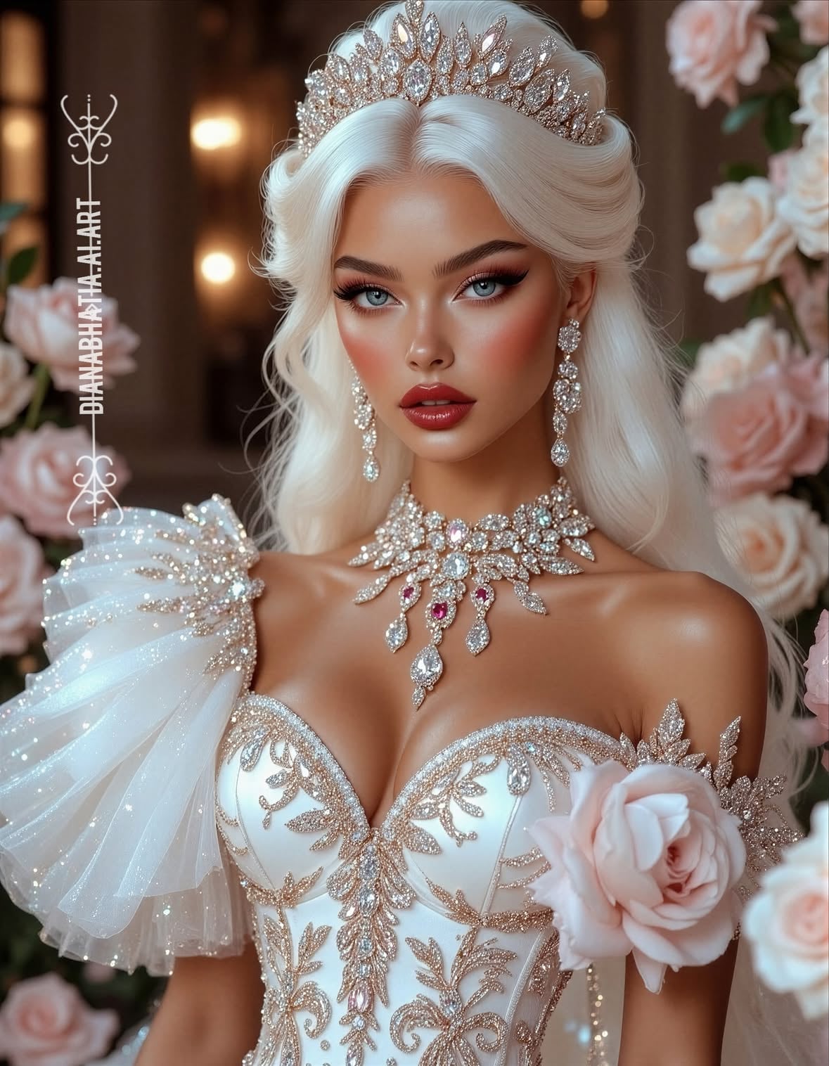 @sandrietta_art
Day 1: Rose Garden Duchess
#FantasyRealms2026

IMAGES MADE WITH @proxima_pictures
(www.proxima.art)
Free generation

#proximai #rosegarden #queen #aiart