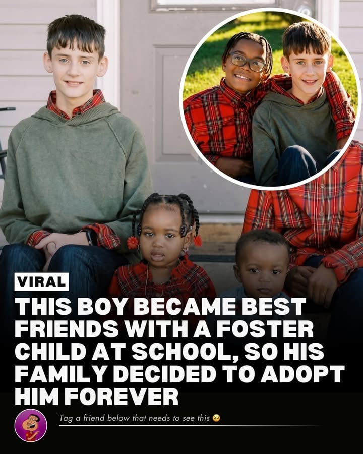Andrew had been in foster care since he was 6 years old. His four siblings were all adopted right away. Nobody wanted Andrew.

When he was 10, he arrived at the Gill family home in Nashville, Tennessee. He spent his first week with the door closed, looking at old pictures, refusing to talk. He would act out and shout just to push them away. Dominique and Kevin refused to give up.

It was their son Joc who broke through first — he asked Andrew if he wanted to play video games. From that day on, the two were inseparable.

When Andrew’s second adoption fell through, Dominique said she knew. “I realized God put Andrew in our lives for a reason.” In May 2020, Joc showed up wearing a shirt that said “Will you be my brother?” Andrew burst into tears and said yes. He was officially adopted in July 2020.

“From the beginning, Andrew has always said, ‘Thank you for accepting me. Thank you for not giving up on me,’” Dominique said.

#love #family #adoption #viral #wholesome

Source: TODAY Parents / Upworthy