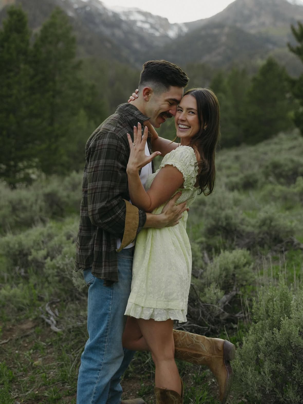 “Therefore what God has joined together, let no one separate.” — Mark 10:9 

Looking back, it’s amazing to see how God was writing our story long before we ever met. Logan and I have incredibly similar testimonies, and it’s so clear now that He was preparing us for one another all along.

Logan and I met at a young adults event at our church, and before I had ever even spoken to Logan, I pointed at him and told my friends, “That’s my future husband.” They laughed and then proceeded to practically force me to go talk to him. One conversation turned into another and before the night was over, Logan asked for my number.

Over the next few weeks, we spent hours talking about our faith, our lives, and everything God had done in our stories. After our first date, we both walked away knowing there was something different about this. Deep down, we knew God had brought us together and that we had found the person we were meant to spend the rest of our lives with.

Since then, we’ve spent our days serving Jesus, camping, hiking, rock climbing, working out, and making memories together. Somewhere along the way, my future husband became my best friend.

Logan, you are one of God’s greatest blessings in my life. I thank Him every day for bringing me the most wonderful man, my biggest supporter, my future husband, and one day, an incredible father. I can’t wait to be your wife in 77 days. 🤍

Shout out to @thewell.youngadults for creating a place where I got to meet my future husband. ✨

Pics by the wonderful @shootwithjordan