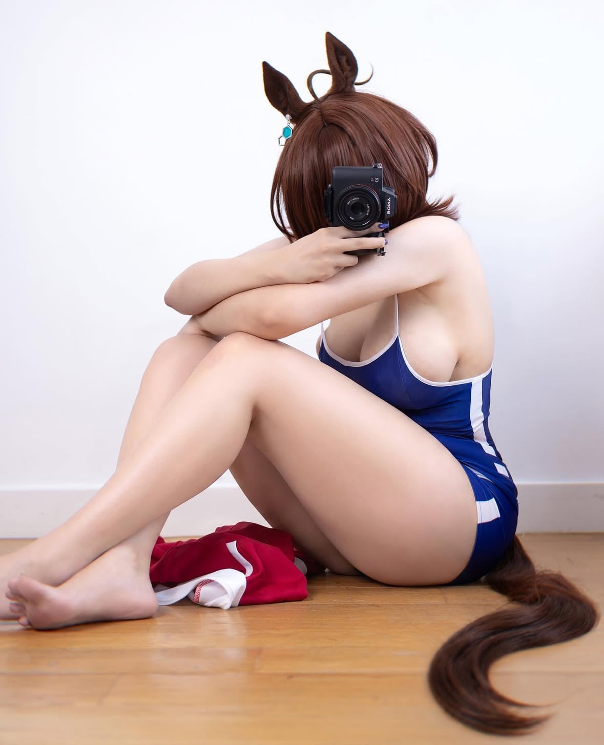 Summer Training with Tachyon ☀️⛱️ #cosplay #umamusume #agnestachyon #umamusumecosplay #cosplaygirl
