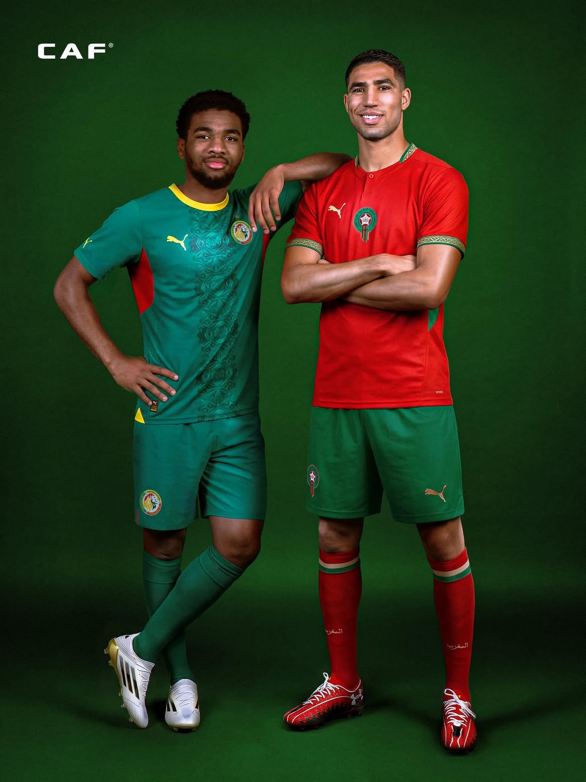 In green. In red. In GOLD. 🇸🇳🇲🇦🌟