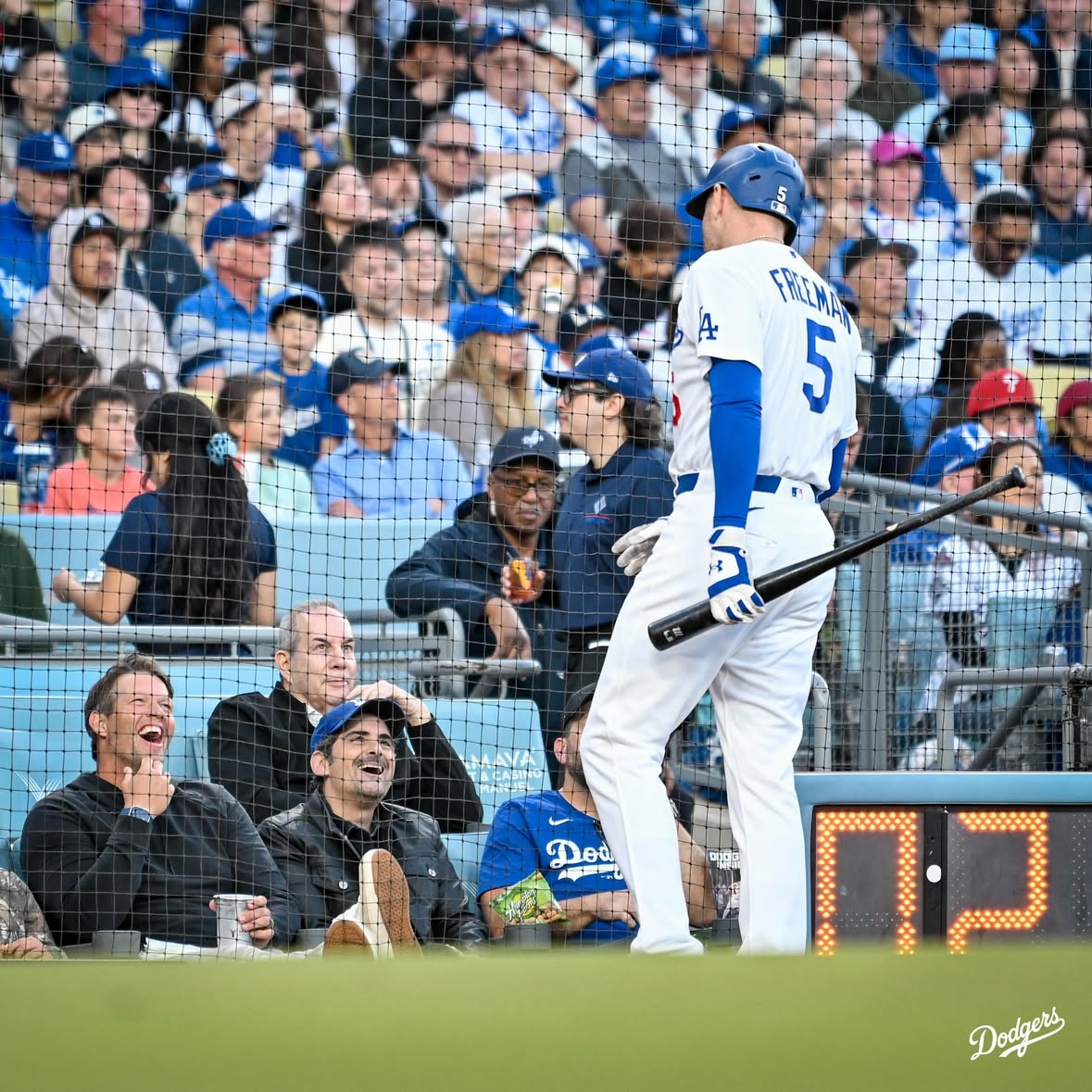 Freddie hitting a homer in front of Kersh. 🥹