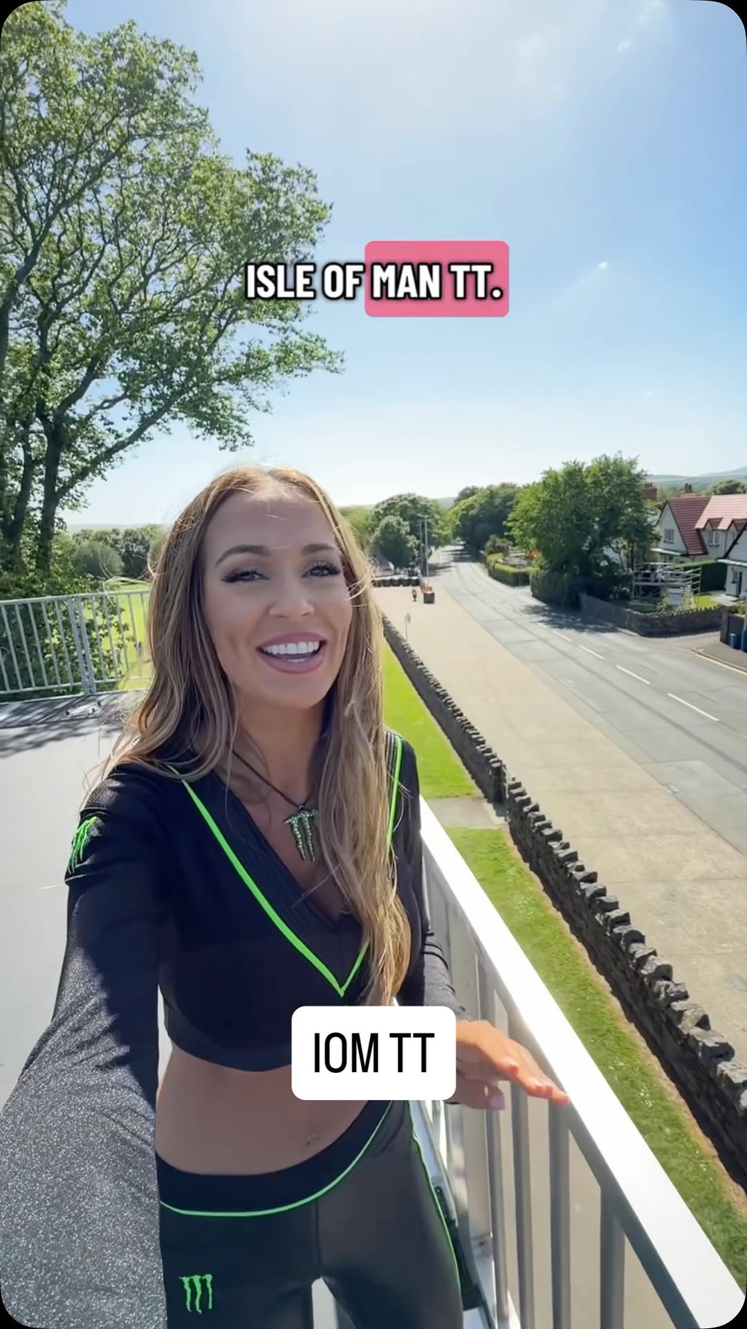 Are YOU at the TT this week?! 🥰💚@ttracesofficial @monsterenergygirls @monsterenergy #iom #iomtt #tt #isleofman #monsterenergy