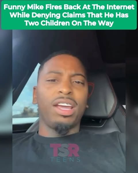 #FunnyMike is firing back at the internet after being accused of having two children on the way following claims made by #Jaliyah. He denied the allegations, saying that if it were true, he’d tell the world himself and step up for the children just as he does for his other kids. He also offered financial assistance to single mothers whose children’s fathers aren’t involved. (SWIPE) ✍🏽: #TSRStaffKH