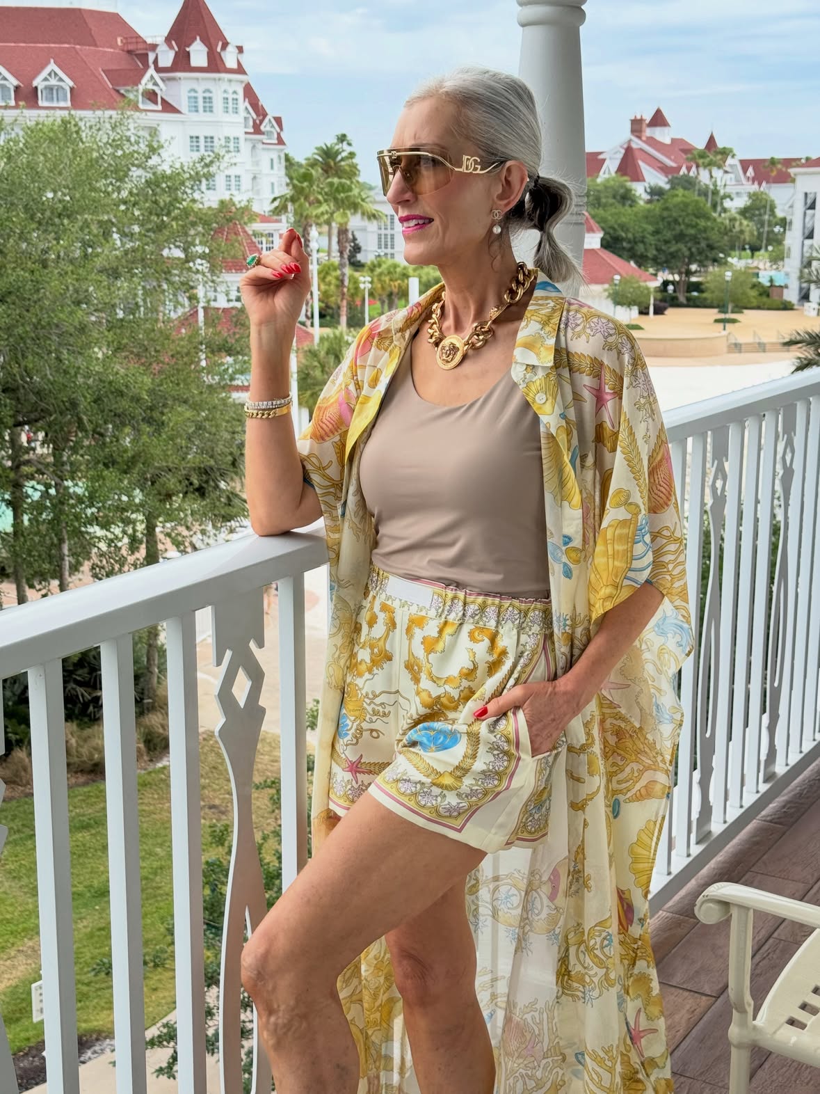 Woke up in a dream at the Grand Floridian 

From the breathtaking views to the timeless luxury, every corner felt like pure magic. Champagne sunsets, palm trees swaying, monorail moments, and Disney elegance at its finest 

Outfit @versace 
Neckace @versace
Sunglasses @dolcegabbana 
Sandals @chanel

#grandfloridian #magicalstay #wokeuplikethis #luxuryresorts #travelmodeon