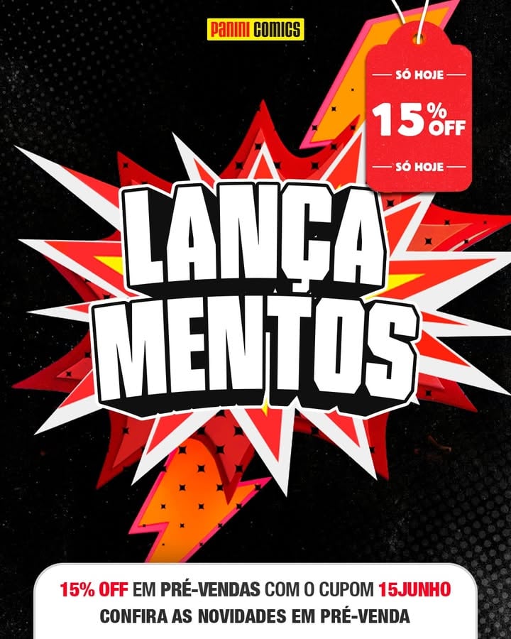 🔥 As novas pré-vendas da Panini continuam na PARTE 2!

Entre os destaques da Marvel, a ação toma conta das páginas com novos capítulos de Capitão América e os Vingadores, mais um volume da coleção Teia de Heróis e o retorno de grandes histórias como Guerra Civil II e Demolidor Noir, além de um momento decisivo em Ultimate Marvel: Incursão. 🕷️💥

Na galáxia muito, muito distante, os fãs de Star Wars também têm muito o que explorar: The Mandalorian Manga chega ao volume 4, enquanto Contos do Castelo de Vader reúne histórias sombrias e assustadoras em uma edição omnibus imperdível. 🌌

➡️ Passe para o lado e confira todos os destaques!

💥 Aproveite as vantagens:

• Só hoje (1º de junho), use o cupom 15JUNHO para receber 15% OFF em pré-vendas (não válido para produtos da Copa do Mundo)

• Frete grátis em compras a partir de R$ 289,90

Garanta seus favoritos em panini.com.br!

#PaniniComics #Marvel #StarWars #PréVenda #Quadrinhos