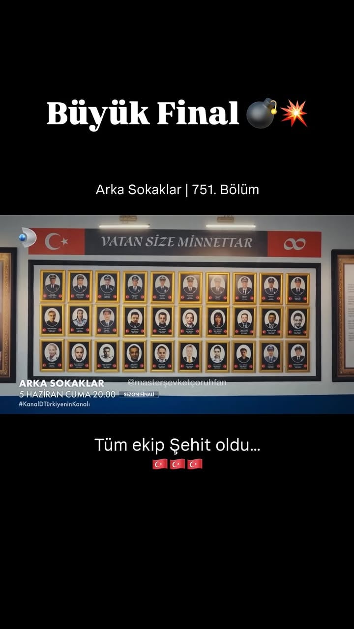 Bizim burada “Yaşamak da ölmek de ekip işidir..”

20 yıl önce bu sözlerle başladığımız yolculuğun sonuna gelmiş bulunuyoruz.. Neler yaşadık neler, ama asla vazgeçmedik.. Çünkü bir efsane olmak bunu gerektirirdi.. Bizi seven, izleyen, tüm seyircilerimize, gece gündüz emek veren fan sayfalarına, 20 yıldır ekranlara bizi davet eden kıymetli oyuncularımıza ve tüm emekçilerimize sonsuz teşekkürler.. #arkasokaklarailesi olarak bizden bu kadar 😭🇹🇷💔

Hoşçakalın 👋

#arkasokaklar #arkasokaklardizi #arkasokaklarefsanesi #mesutgüneri
