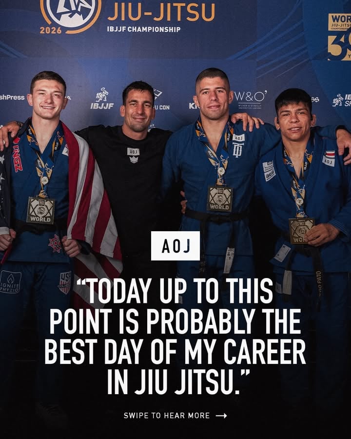 Full Day 04 recap from the 2026 @ibjjf World Championships is now available to watch on AOJ+ aojplus.com 

Comment WORLDS down below for a direct link to access the content 

artofjiujitsu.com #aoj