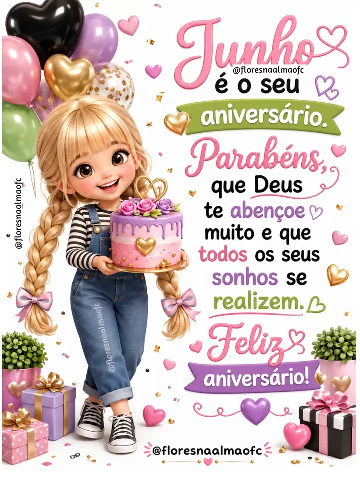 Feliz aniversário! 🥰😍👏🏼👏🏼👏🏼🎂🎉🎉🎁
