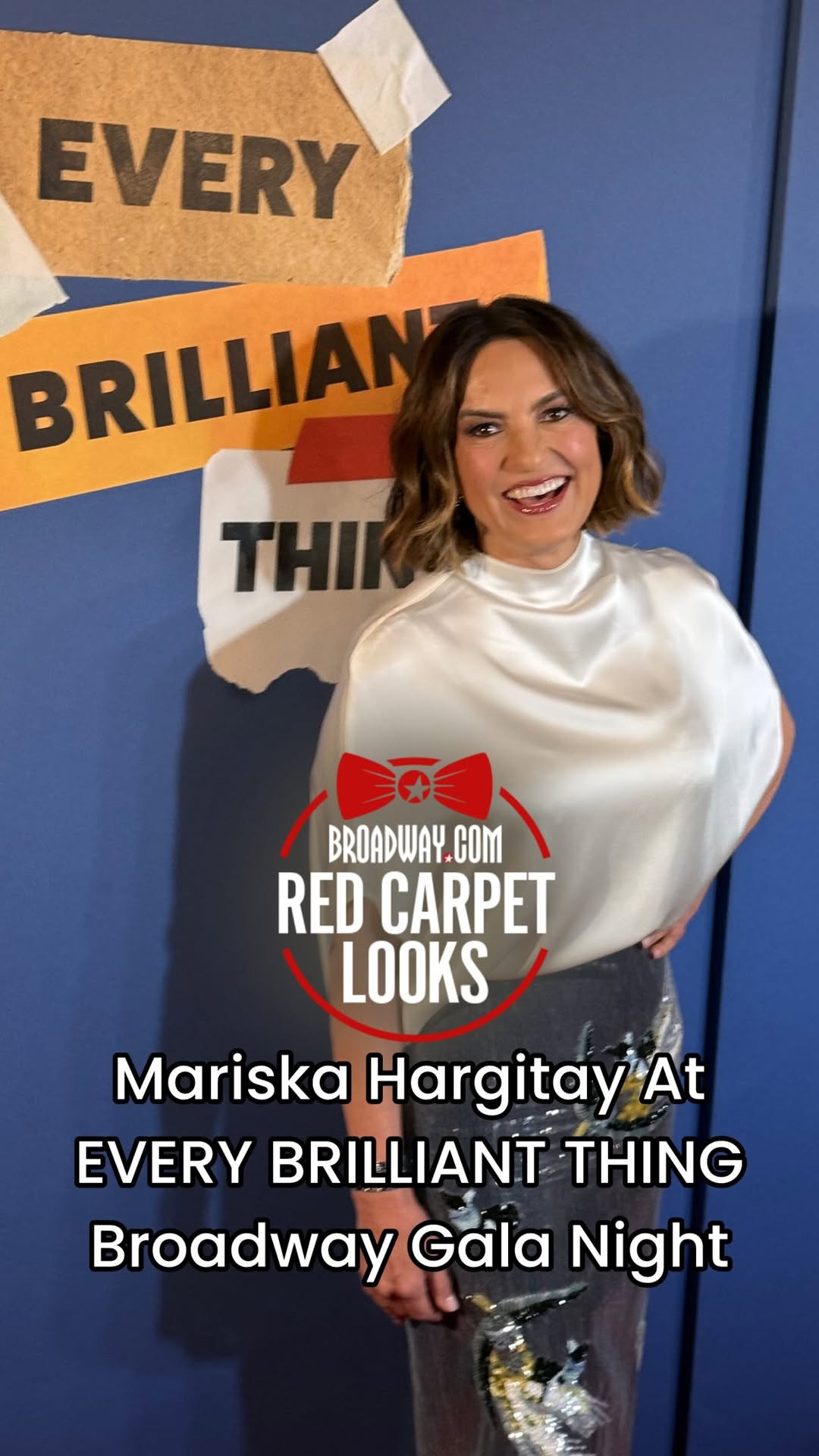 Mariska Hargitay celebrates her Broadway Debut at EVERY BRILLIANT THING with a special gala night evening.
 
The Emmy and Golden Globe winning star of “Law & Order: SVU,” portraying Olivia Benson, stars in the Tony Award-nominated play written by Duncan Macmillan with Jonny Donahue on Broadway.
 
Find your tickets now at Broadway.com to EVERY BRILLIANT THING.
 
#mariskahargitay #everybrilliantthing #broadway #lawandorder #oliviabenson