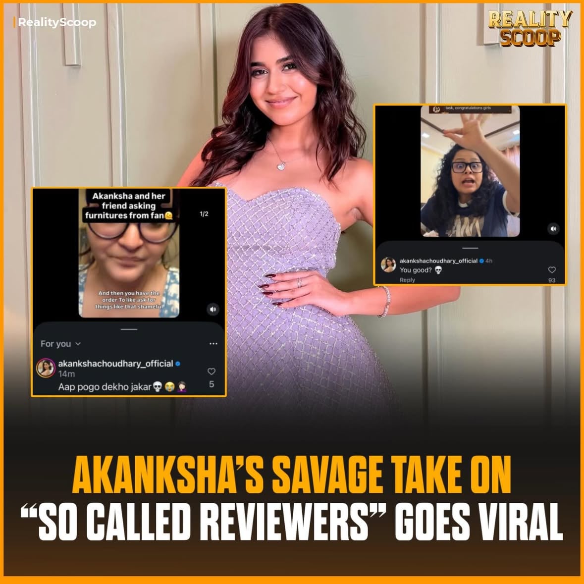 Akanksha just dropped a hilarious comment on so-called reviewers… and the internet can’t stop laughing 😭🔥

Savage, subtle, and straight to the point 👀💥

#MTVSplitsvillaX6 #MTVSplitsvilla #MTV #Splitsvilla16 #RealityScoop