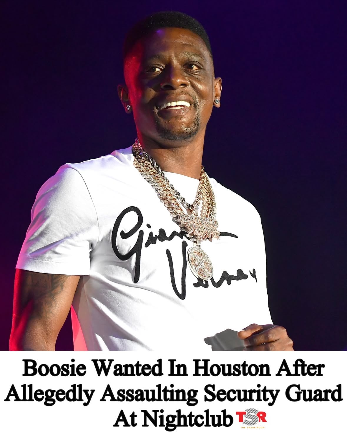 TSR Staff Lawrencia! @lawrencia.cg
_____________________________________
#Boosie is facing a felony aggravated assault charge in Harris County after police say he allegedly hit a security guard in the head with a glass hookah base at a nightclub in downtown Houston, @fox26houston reports.  _____________________________________
According to court records, the incident happened around 2 a.m. on May 24 as the club was closing during Memorial Day weekend. Police say the situation started after a security guard reportedly refused to let a woman use the restroom before escorting her out of the club.
_____________________________________
Investigators say the woman dropped her belongings while being escorted out, and as the security guard bent down to pick them up, he was allegedly struck in the back of the head with a glass object. The guard told police he saw blood running down his face and allegedly saw Boosie holding a broken hookah base. Court documents state the guard received eight staples in his head due to the injury.
_____________________________________
Authorities have issued a warrant for Boosie’s arrest. He has not been taken into custody and is expected to appear in Harris County court Monday morning. (📸: @gettyimages) ✍🏾: #TSRStaffLG