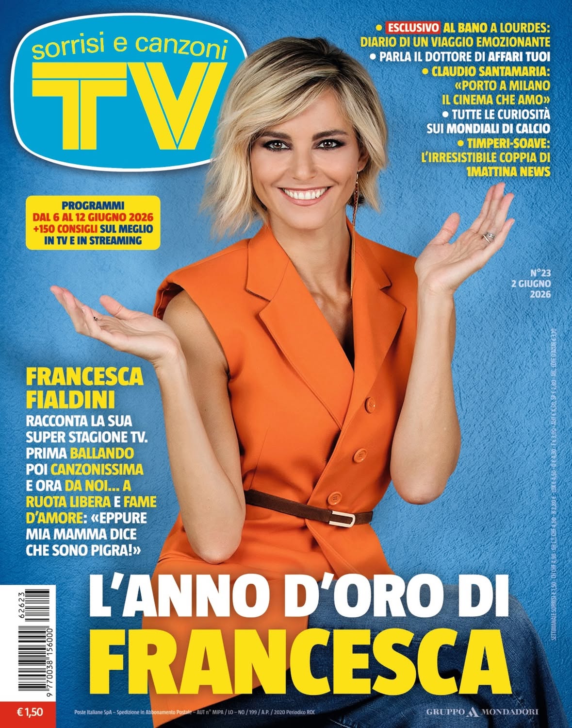 «In questa stagione mi sono divertita e mi sono sorpresa di me stessa, ho scoperto di non avere paura di niente» 💕

Francesca Fialdini ci racconta il suo anno d’oro sul piccolo schermo, da rivelazione di “Ballando con le stelle” a giurata di “Canzonissima” e conduttrice di “Da noi... a ruota libera”: «Se ripenso alla me adolescente mi fa tenerezza, ero severa con me stessa. L’ospite che corteggio da più tempo? Mara Venier» ci racconta.

Il nuovo numero di Sorrisi con protagonista Francesca Fialdini è in edicola da domani 💫

Press: @petta.vincenza x @dm.promopressagency 
Foto: @assuntaservello 

#tvsorrisi #FrancescaFialdini