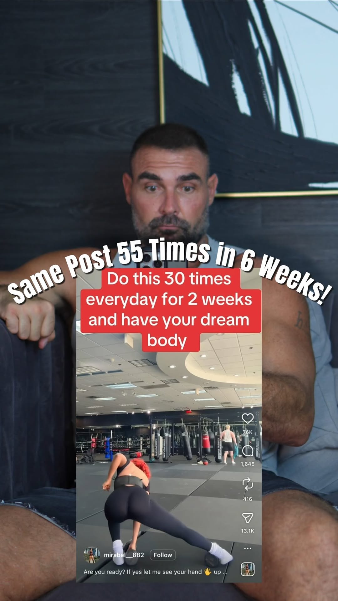 Same post 55 times in 42 days is insane!

Before you share something, click on the profile and determine if the person legitimately cares about educating you or if they’re just playing the algorithm.