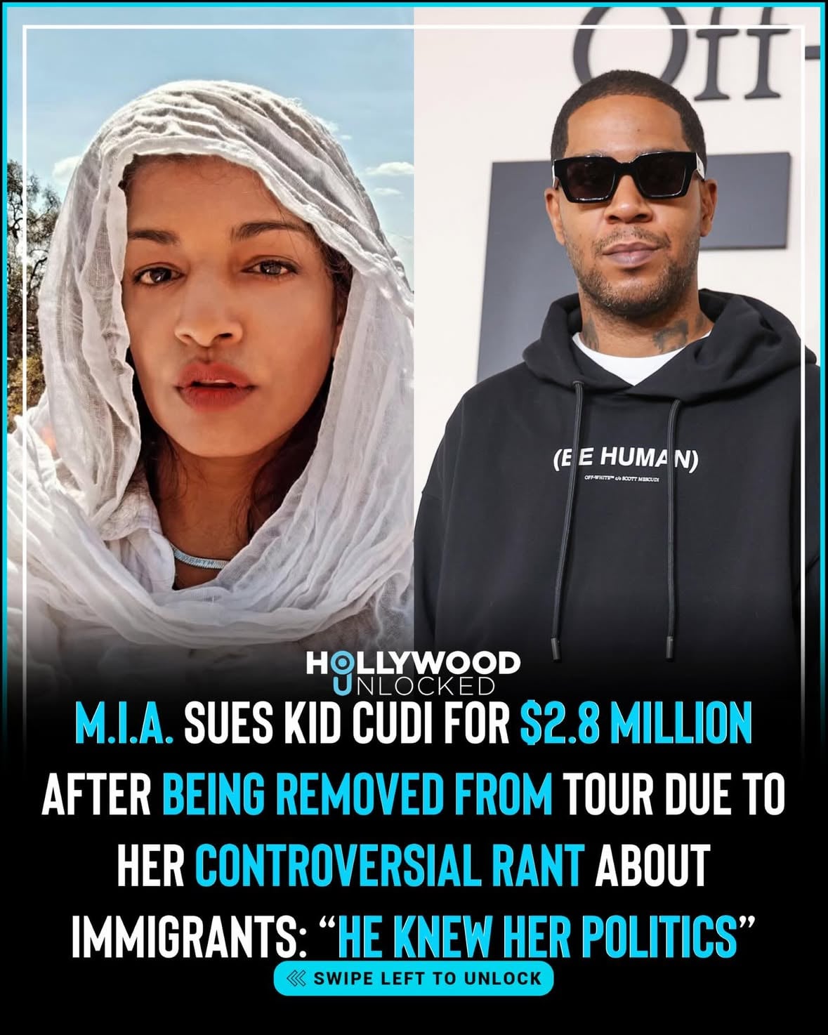 HU Staff: Jamal Osborne @_j.osborne
M.I.A. is taking Kid Cudi to court for $2.8 million after she was removed from his Rebel Ragers Tour following controversial remarks she made during her opening set.
_________________________________________________
According to recent reports, the lawsuit centers around her removal from the tour, the financial agreement tied to her performances, and whether Kid Cudi had a role in pushing Live Nation to end her involvement. The situation started after M.I.A. performed during the Dallas stop of the Rebel Ragers Tour on May 2 at Dos Equis Pavilion. During her set, she made comments that drew backlash from some fans in the crowd and later online. Two days later, Kid Cudi announced that she would no longer be part of the tour. Now, M.I.A. and her team are pushing back through the courts.
_______________________________________________
According to M.I.A.’s camp, the issue is not just about one performance. They argue that her removal affected her money, reputation, business opportunities, and contractual rights. Her side claims she had a performance agreement connected to the tour and that the $2.8 million figure came from a guarantee involving Live Nation, M.I.A., and her company, Neet Touring LLP.
______________________________________________
Click link in bio for full story 📸: Getty Images