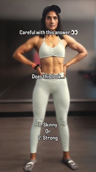 What's your pick?

Some people see smaller arms, a lean waist, visible definition and immediately think: 'THIN'

Meanwhile others see: strength, muscle, discipline, training, consistency, protein, early alarms, sore legs, missed PRs, and years of work.

Years ago I would have hated being called 'fat'. Now being called 'thin' doesn’t sit right either.

Not because thin is bad. But because I didn’t work this hard just to become smaller.

I trained to become STRONGER.

Curious now, when YOU look at a physique like this, what’s the first word that comes to mind? 

Hint: Extra brownie points for making me happy 😊