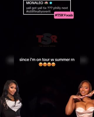 #TSRVocals: #Monaleo flexing those vocals and giving us a little bit of #SummerWalker’s “Session 32.” 👏🏾👏🏾 (📸: @gettyimages) ✍🏾: #TSRStaffJW