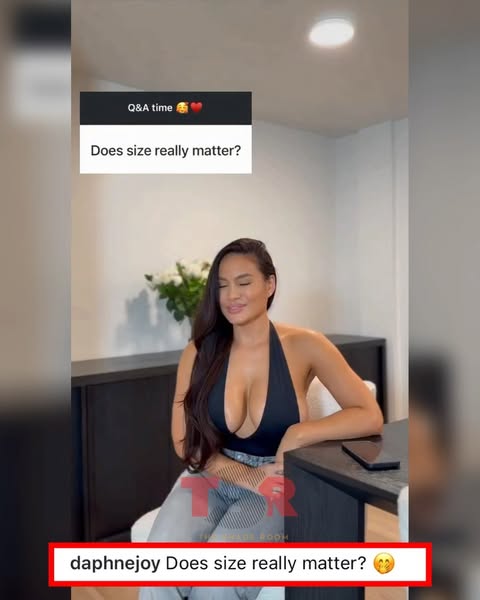 Oop! #DaphneJoy teases answer to question amid recent online controversy 👀! (Swipe) ✍🏾: #TSRStaffST