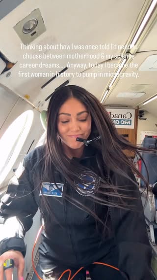 Anyway!! 🙃 I’m officially 8 weeks postpartum and today was surreal and special. Our science team is actually conducting multiple breast milk / pumping studies in microgravity during parabolic flights (including composition / lipidomics!) ahead of our second science spaceflight next year, along with a bunch of other women’s health research. Will be so fun to share the papers when we’re ready! In the meantime, I can’t wait to get home to my babies after this week 💖🍼

cc: @shawnapandya @begmathyk @spacenorah + @thepostpartumdoc @taania007 

#pumpingmom #postpartum #womeninstem