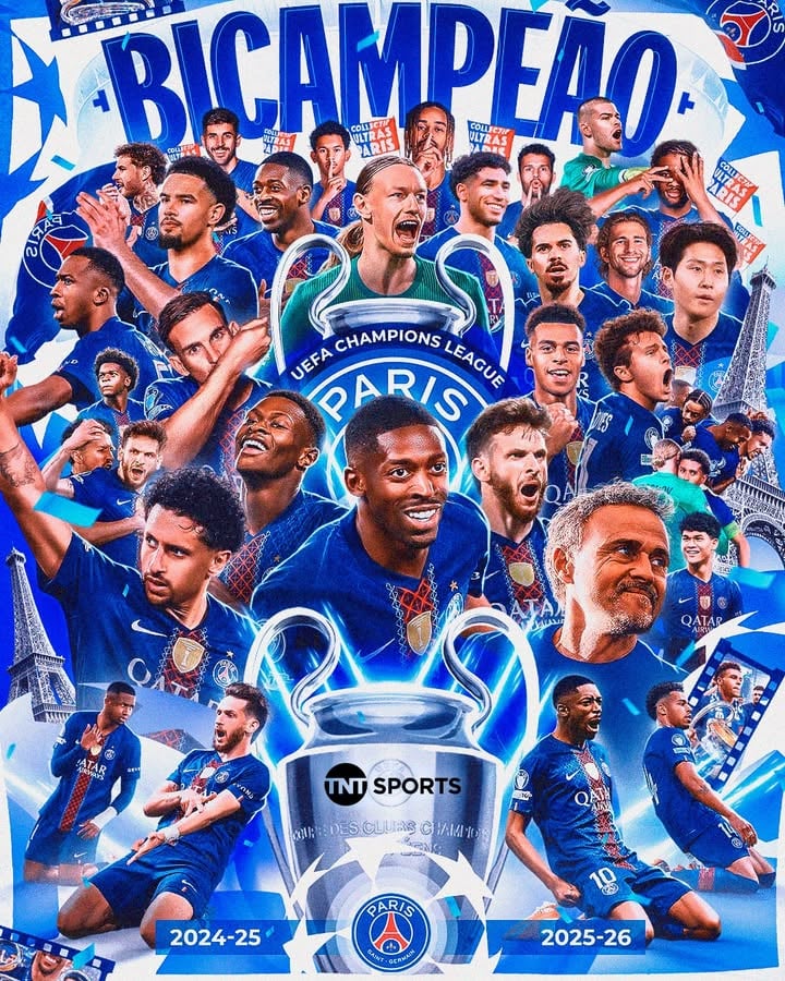 A DINASTIA PSG É REAL! O PARIS SAINT-GERMAIN É BICAMPEÃO DA UEFA CHAMPIONS LEAGUE! 🇫🇷⚽ A PRIMEIRA CHAMPIONS ERA UMA OBSESSÃO E A SEGUNDA É A PROVA DE QUEM MANDA NO FUTEBOL EUROPEU! O continente segue azul, vermelho e branco! #MFM #CasaDaChampions #PósJogo