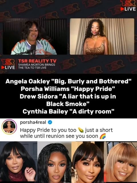 Porsha Williams stop by in the comments with a message for Shamea Morton #RHOA