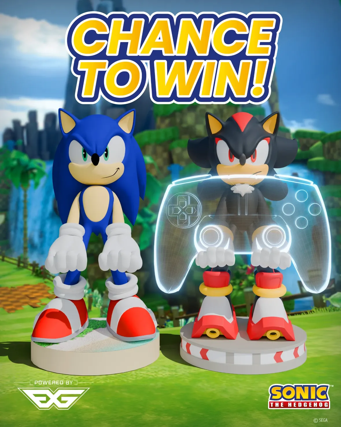Sonic & Shadow Giveaway 💙🖤 

To celebrate Sonic The Hedgehogs 35th anniversary, we’re giving 2 of you the chance to win the ultimate duo!   

Each winner will receive: A Modern Sonic Cable Guy and a Shadow Cable Guy 

How to enter:

Follow @EXGPro

Like this post  

Comment below: who’s your favourite – Sonic or Shadow? 👀 

#EXGPro #CableGuys #Sonic35thAnniversary #SonicTheHedgehog #Giveaway