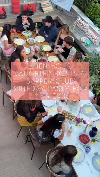 S U P P E R  C L U B  F O R  1 8 | 

When Sofia messaged me from Sri Lanka a couple of weeks ago saying she wanted to host a ‘supper club’ in the garden for 18 friends I wasn’t sure we’d be able to cater for that many, but she pulled it off!!! She did all the planning, the lions share of the cooking and I stepped in to help towards the end to help ensure she actually enjoyed the night too instead of running around hosting all night. It went on slightly later than planned (sorry neighbours!) but she and all her lovely friends had such a good time. And the weather gods were shining on us (literally) - so lucky to be able to host outside! 

Her actual 19th birthday is next week, so this was just ‘round one’!!

Birthday hosting | supper club | garden hosting