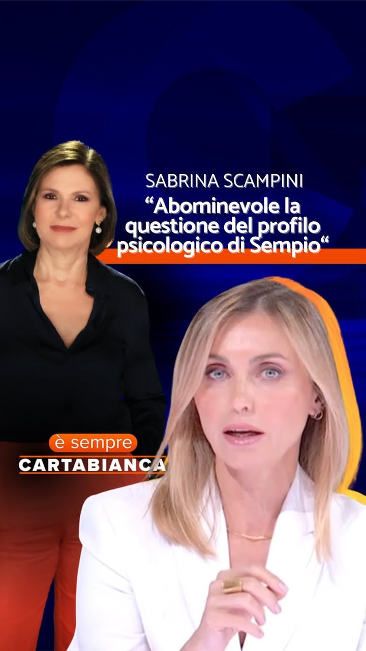 “Trovo abominevole la questione del profilo psicologico di Sempio, non può definire se hai ucciso o no una persona”

@scampinisabrina a #ÈsempreCartabianca