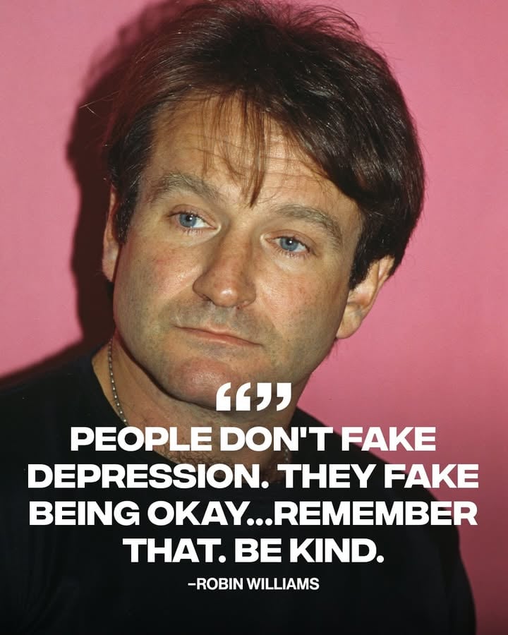 Happy Men’s Mental Health Month 🤍

Rest in peace to the legend himself, Robin Williams, you are missed. 🕊️

[📸: via/ GettyImages]