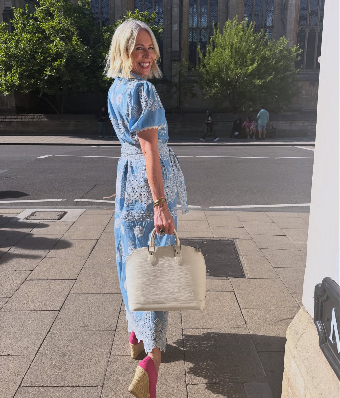 What I wore for my 27th wedding anniversary last week @newdayoriginals Sani Dress 🩵

Did you know the modern theme 27th wedding anniversary gift is sculpture - well swipe through to see what I was sat next to at dinner 😳 & a little pic of us the day we married… 

27 years of choosing us 🤍 ‘Quasi Unum’, which roughly translates to ‘like one’. We have this inscribed in our wedding rings ☺️ & if anyone speaks Latin & says it translates to something else I don’t want to know 😆

This song was our first dance…

#cottondresses #anniversarycelebrations❤️ #oxfordlife