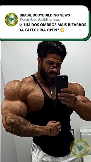 🇪🇸 O atleta Open @joaquingalan7 voltou a impressionar nas redes sociais com um desenvolvimento de ombros simplesmente fora do comum.

💥 O tamanho e o aspecto 3D chamam tanta atenção que chega a parecer algo irreal.

👀 Na sua opinião, isso é impressionante ou já passou do ponto?