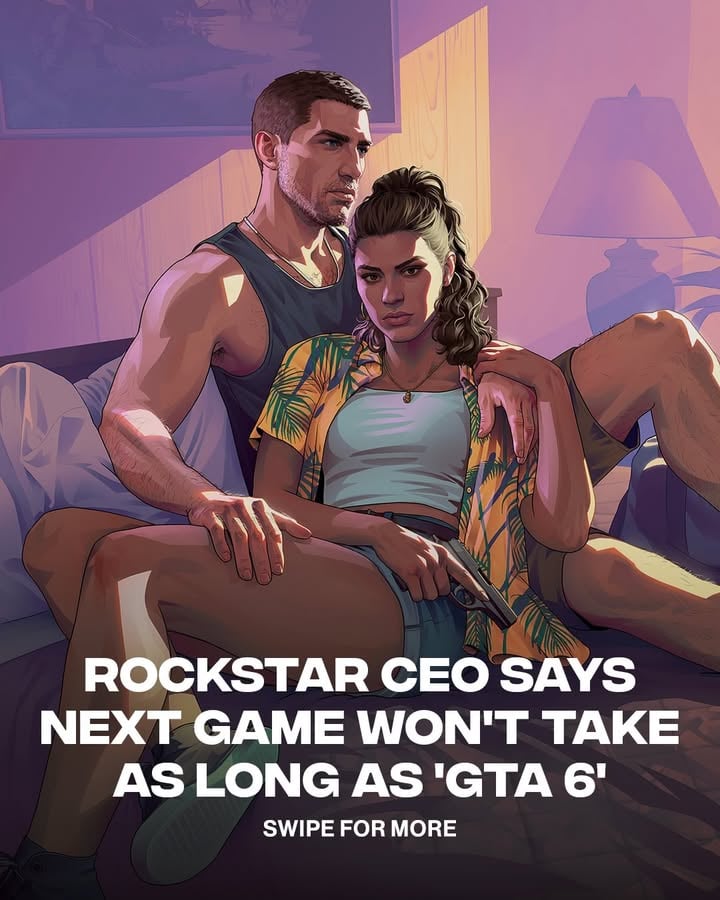 The best news I’ve heard all day tbh

Rockstar’s next game won’t be in development as long as ‘GTA 6’ 👀 

via The Game Business
📸 Rockstar Games
