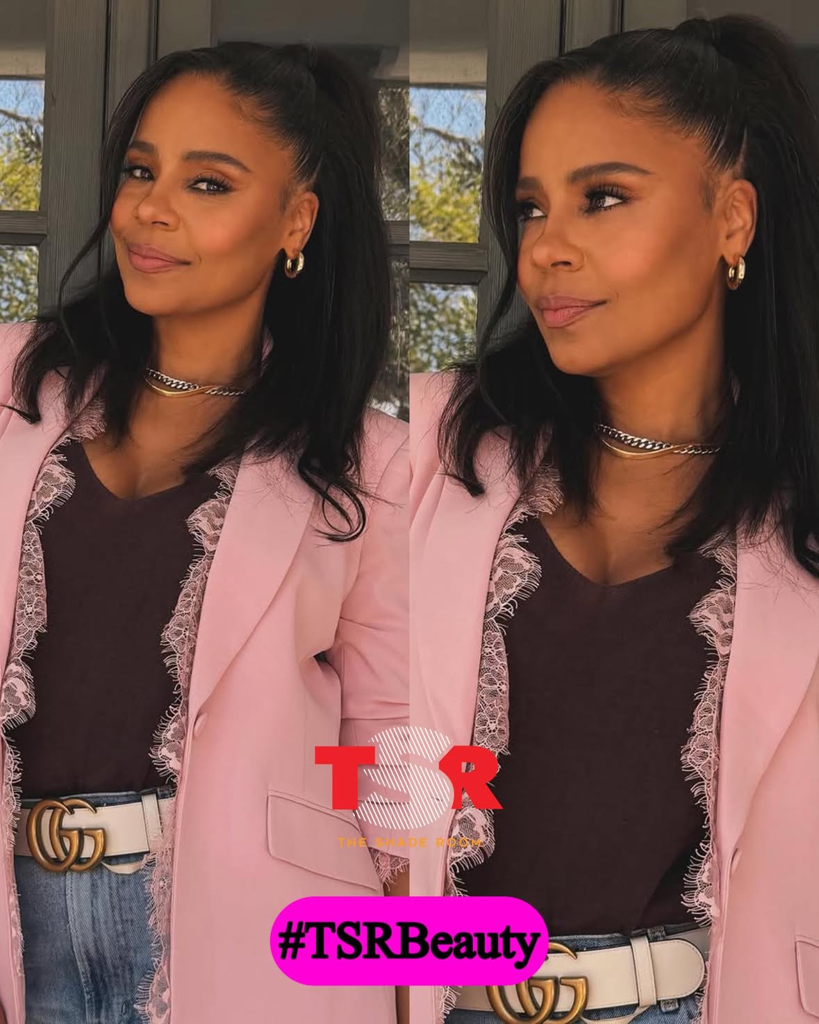 #TSRBeauty: #SanaaLathan looking pretty in pinkkk 💗😍! ✍🏾: #TSRStaffST