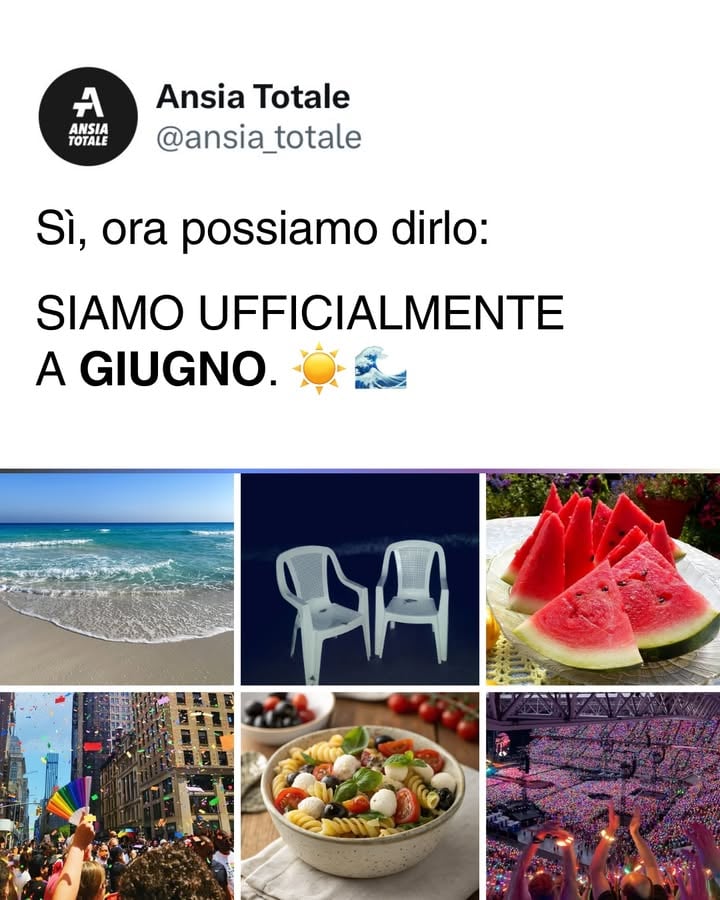 Sì, siamo a GIUGNO 🌞💧