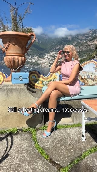 There was a time when I worked extra jobs just so I could afford to travel.

I was 15 when I started dreaming about seeing the world.

And honestly… not much has changed.

Fashion and travel are still my greatest passions.
They’re still what inspires me.
They’re still what makes me feel alive.

The difference is that today I appreciate every moment even more.

The older I get, the more I realize that happiness doesn’t just happen.

You have to create it.

You have to make time for your dreams.
Take care of yourself.
Stay curious.
Keep moving.
Keep growing.

Maybe that’s why I have more energy now than I ever expected.

Not because life became easier.
But because I stopped waiting for “someday.”

A little pink outfit, a tiny blue Fiat 500, the Amalfi Coast and a beautiful sunny day…

For me, that’s not luxury.

That’s happiness. ✨

Tell me…

What’s one dream you’re still planning to make happen? 💙✨

Would you rather spend a weekend:

Save this for your next adventure 🇮🇹

Follow for elegant fashion, luxury travel and proof that life gets even more beautiful when you keep saying YES to your dreams ✨
.
.
.
.
.
.
.
.
.
.
.
.
#luxurytravel #dolcevita  #womenover50 #feminineenergy #amalficoast