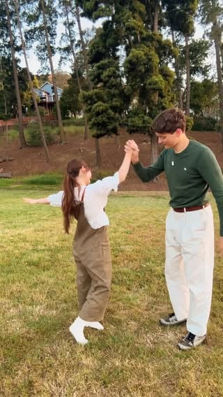 Stas teaches me a mystery swing dance flip!