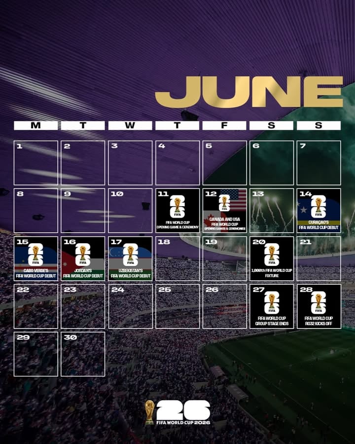 Dates for your diaries! 🗓️

A huge two months of @FIFAWorldCup action coming up 🏆