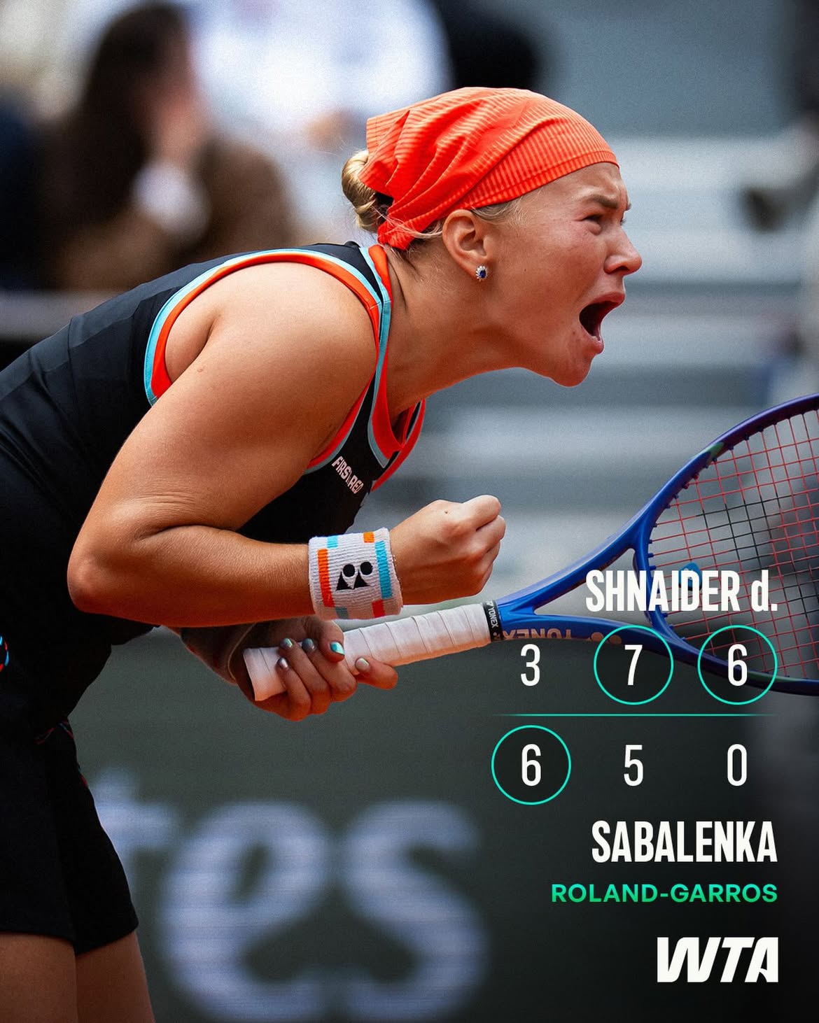 WHAT A TURNAROUND 🔥

@_di_shnaider_ knocks out the World No.1 and is into her first Grand Slam semifinal! 

#RolandGarros