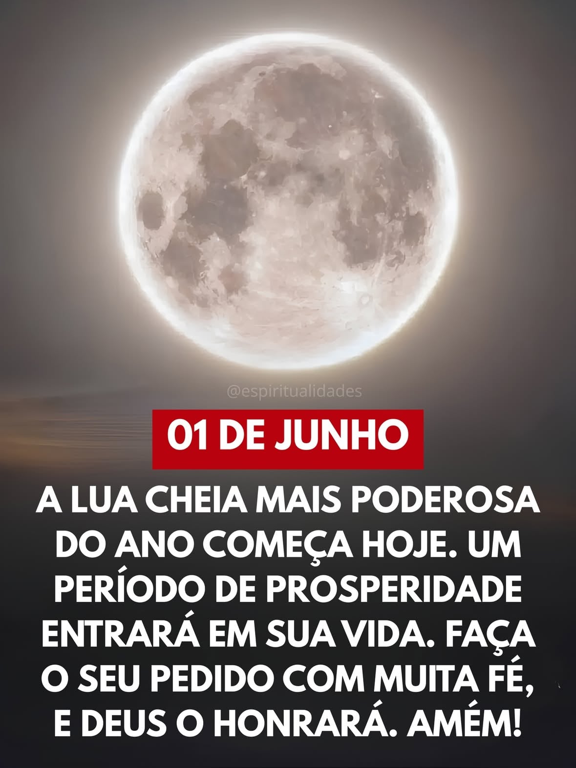 01 DE JUNHO — LUA CHEIA EM SAGITÁRIO 🌕

Não é apenas uma Lua Cheia. É um ponto de expansão. A Lua Cheia em Sagitário não chega para manter tudo como está, ela chega para ampliar, revelar e impulsionar. Sagitário não limita, ele convida a enxergar mais longe, compreender mais profundamente e seguir além daquilo que já ficou pequeno para a sua evolução.

O que estava estagnado começa a ganhar movimento. Dúvidas começam a encontrar respostas. Situações que pareciam sem direção começam a revelar um propósito maior. Não é acaso. É consciência.

Esta Lua ilumina caminhos, amplia perspectivas e mostra onde você está se limitando por medo, hábito ou apego ao que já não acompanha seu crescimento.

Mas existe um detalhe importante: nem toda porta que se abre deve ser ignorada. Nem toda oportunidade que surge deve ser adiada.

Junho começa com um chamado para expansão. Ou você continua sustentando versões antigas de si mesmo ou avança para aquilo que sua alma já está pronta para viver.

No campo emocional, há clareza. No espiritual, há crescimento. No material, há oportunidades, mas principalmente para quem está disposto a sair dos mesmos padrões que o mantiveram parado até aqui.

A Lua Cheia em Sagitário carrega uma energia de fé, visão e novos horizontes. Ela não transforma apenas as circunstâncias, transforma a forma como você enxerga a própria vida. E é exatamente aqui que muitos encontram resistência.

Porque evolução não acontece apenas quando algo novo chega. Ela acontece quando você decide deixar para trás aquilo que já não combina com quem está se tornando.

Existe um padrão por trás do que você vive. Seu nome carrega uma vibração que influencia seus ciclos, decisões e repetições.

Acesse o link na bio e receba sua Revelação — Meu Nome de Poder. Entenda o que esta Lua está ativando na sua vida e como alinhar sua energia para que este ciclo não seja apenas promissor, mas transformador.